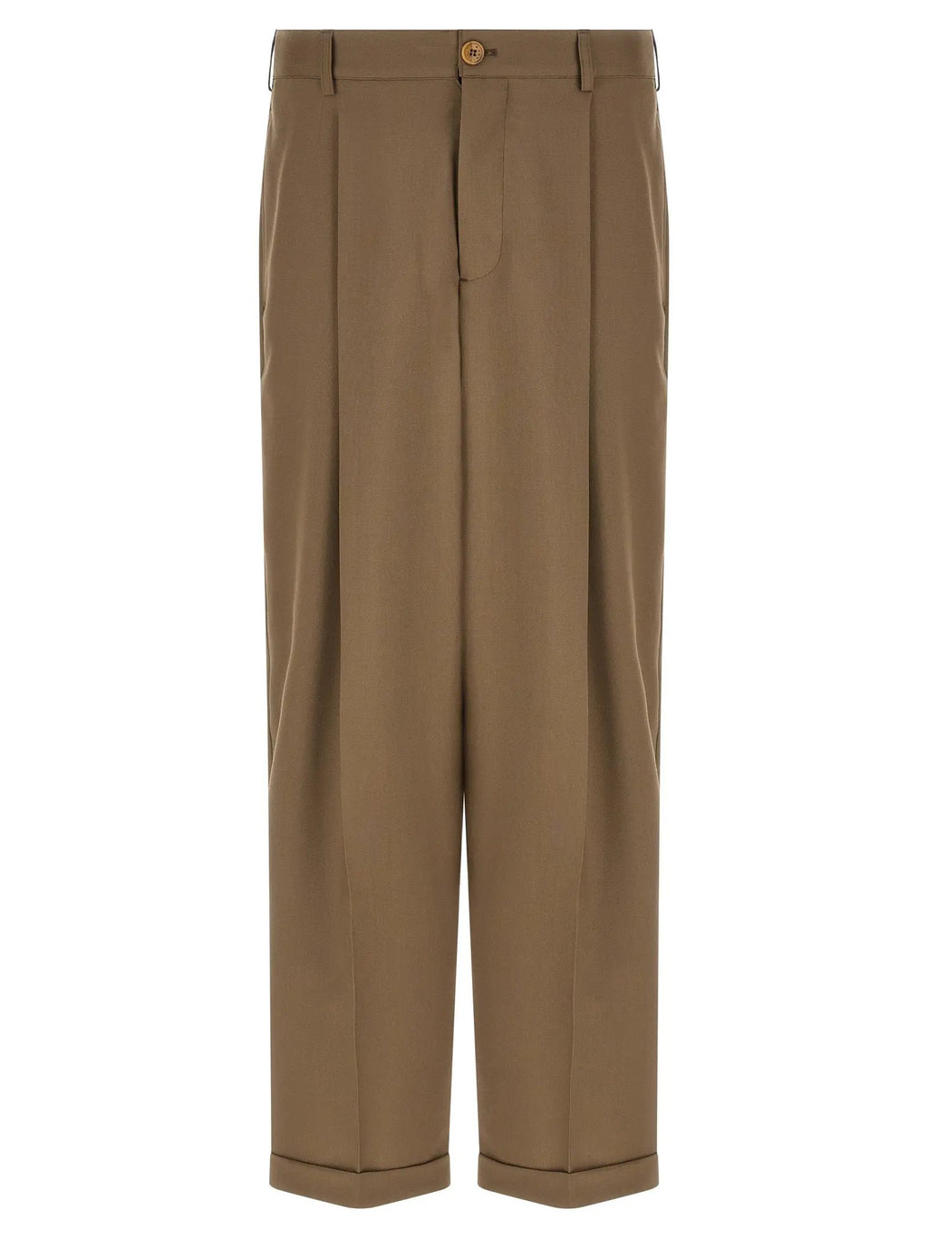 Marni Beige Virgin Wool Casual Pants