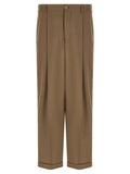 Marni Beige Virgin Wool Casual Pants