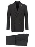 Pal Zileri Gray Viscose Two-Piece Suit