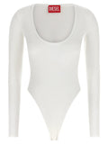 Diesel White Viscose Bodysuit