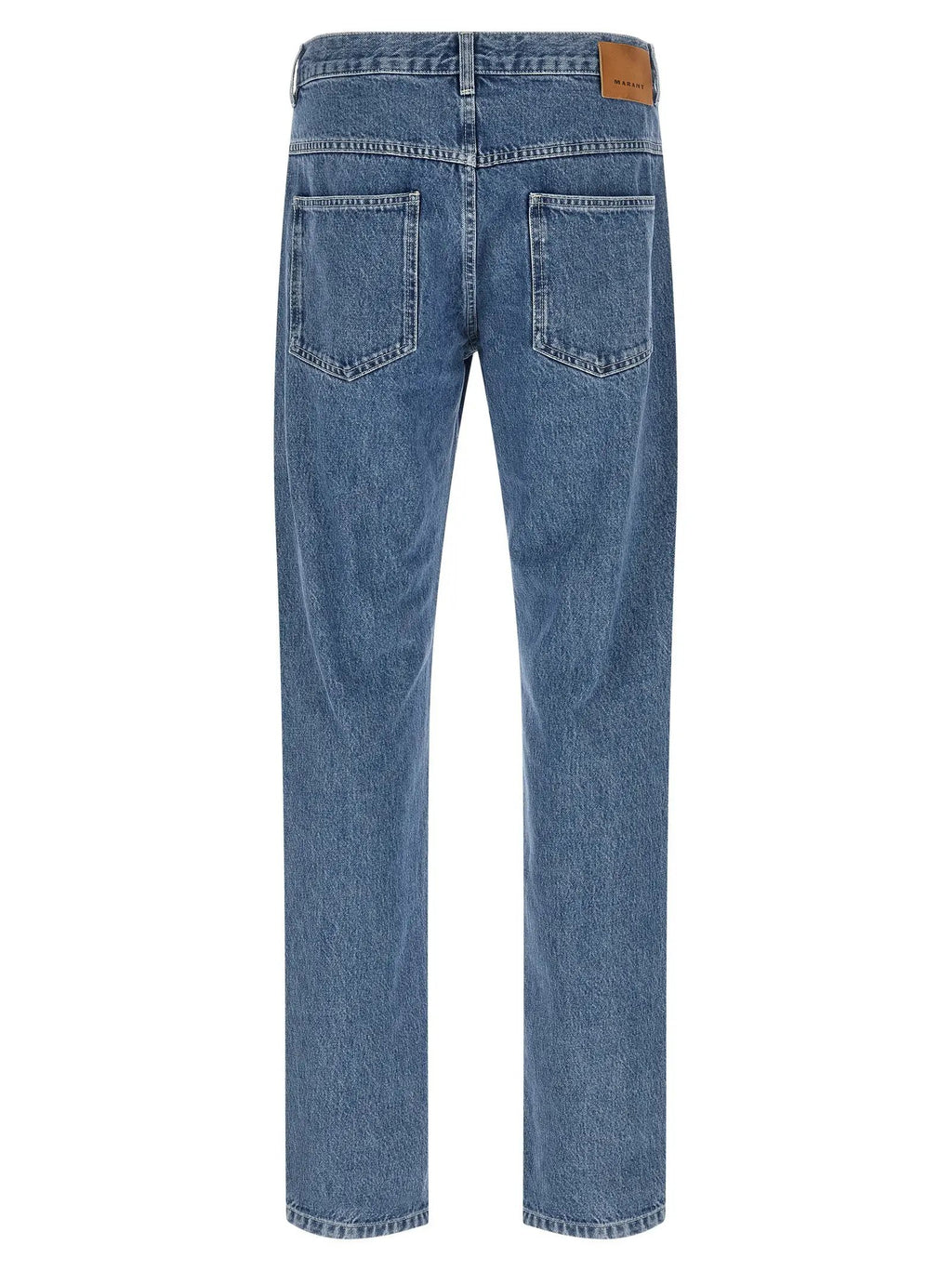 Isabel Marant Blue Cotton Straight-Leg Jeans