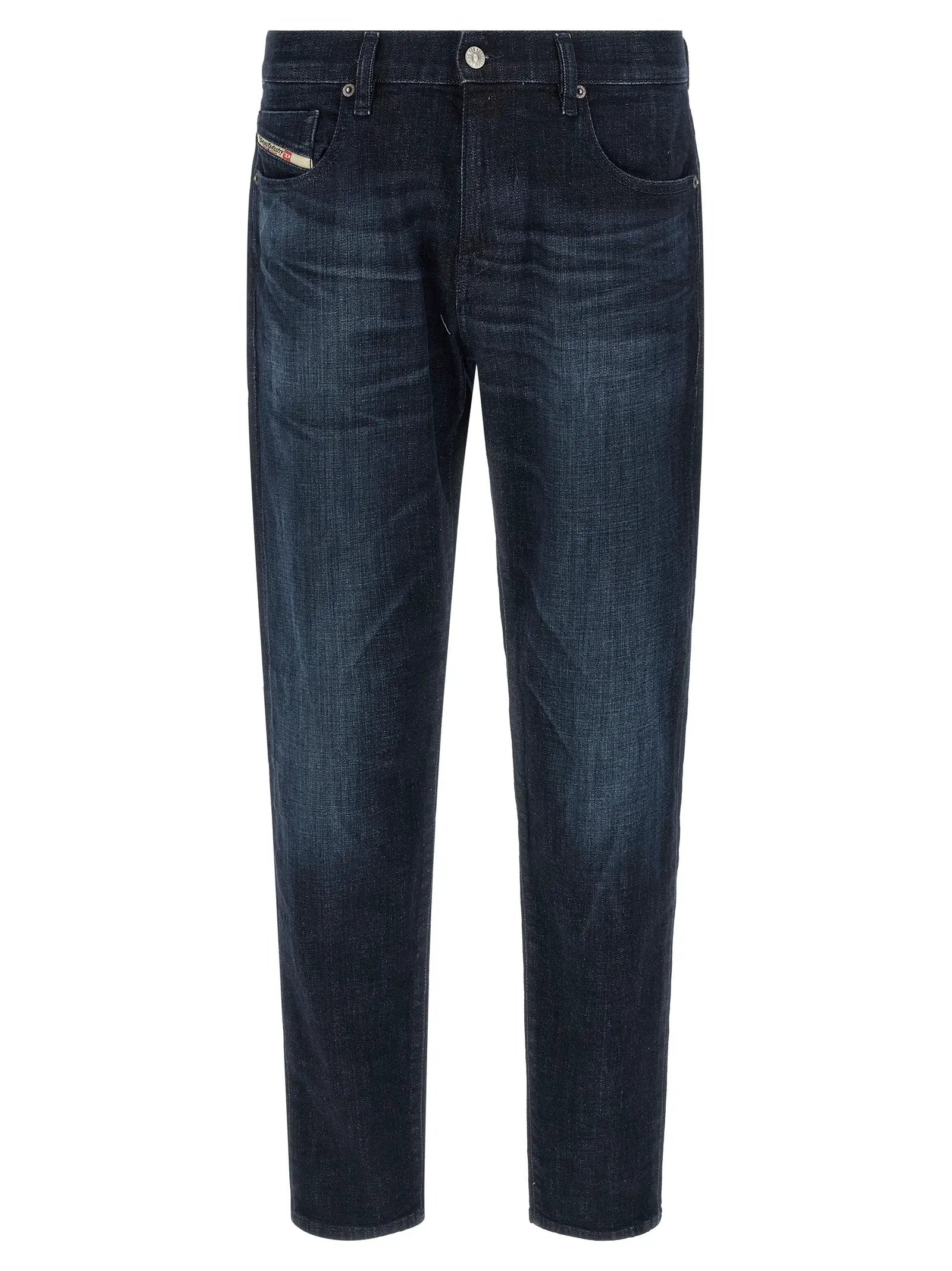 Jean droit en coton bleu Diesel
