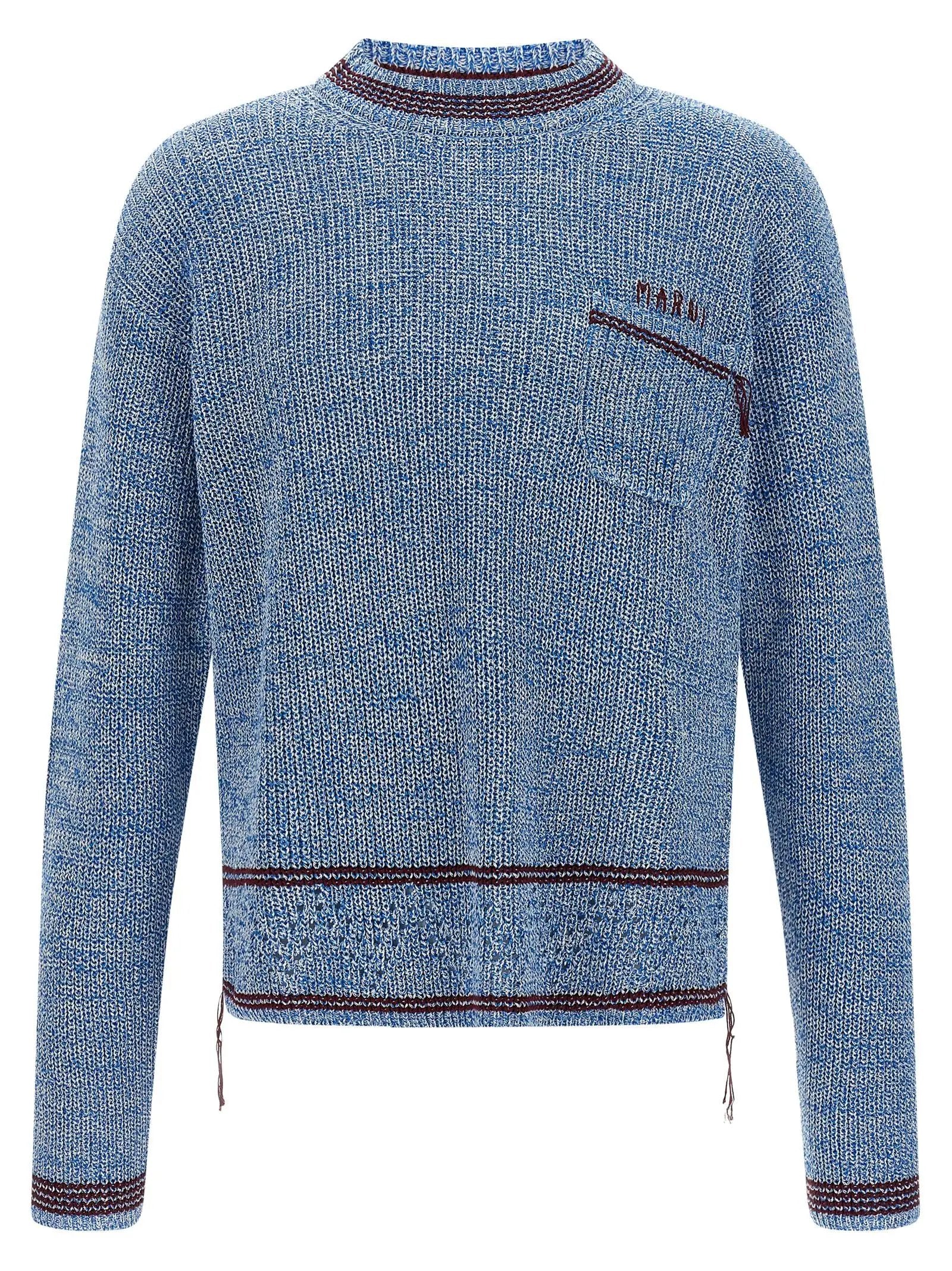 Marni Blue Cotton Cardigan