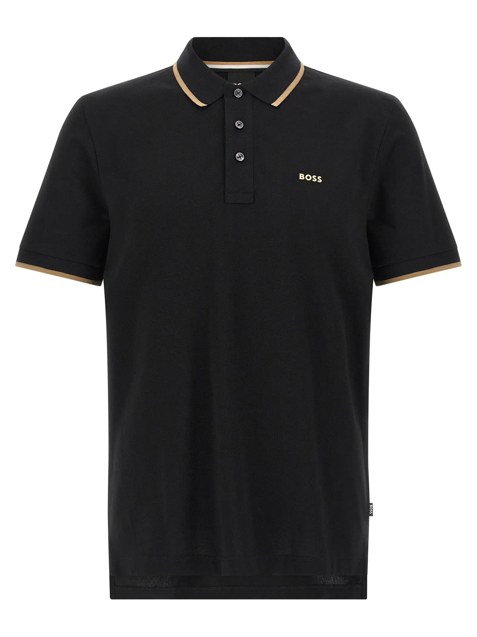 Hugo Boss Black Cotton Polo Shirt