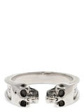 Alexander McQueen Silver Stainless Steel Ring