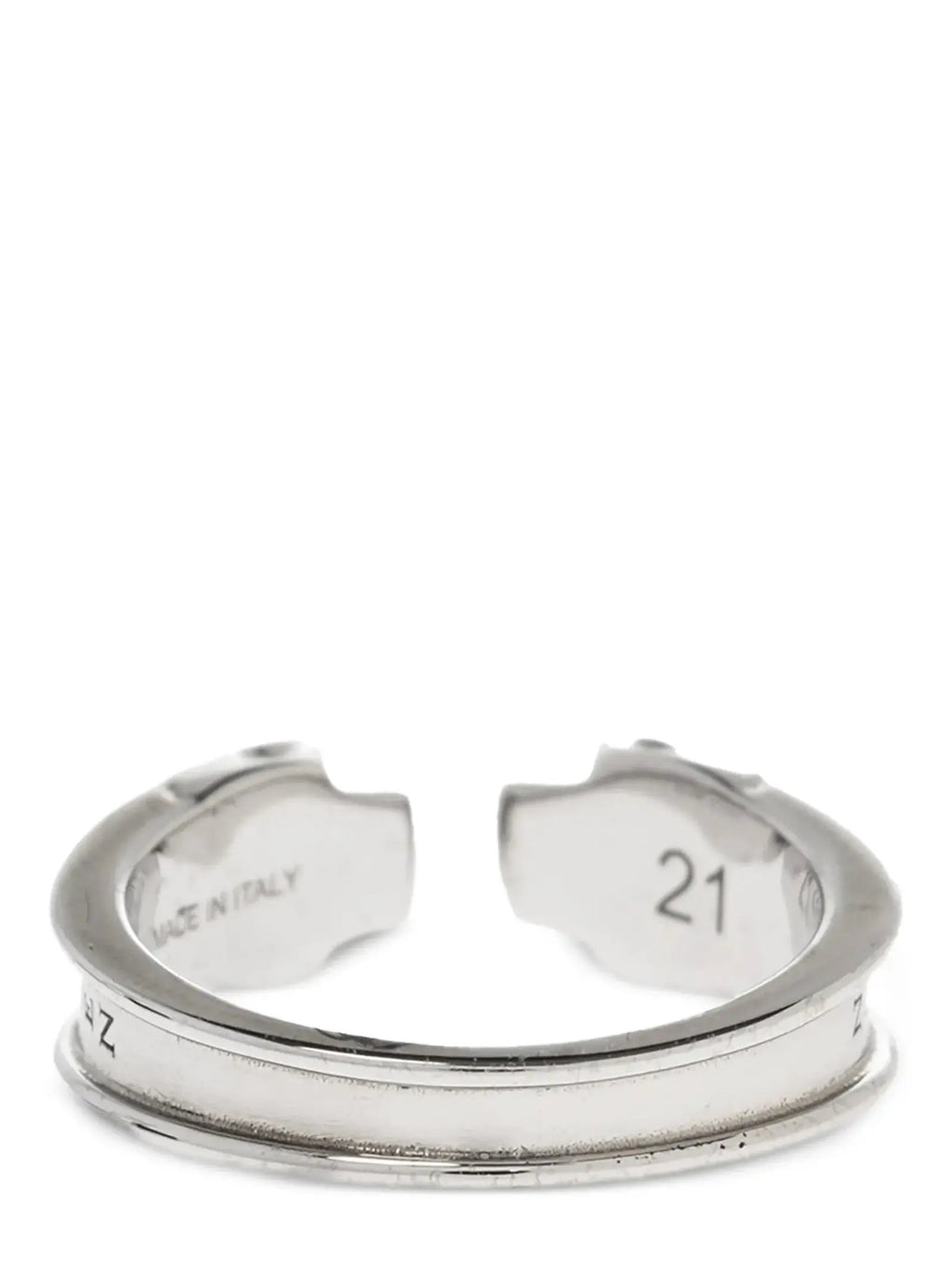 Alexander McQueen Silver Stainless Steel Ring