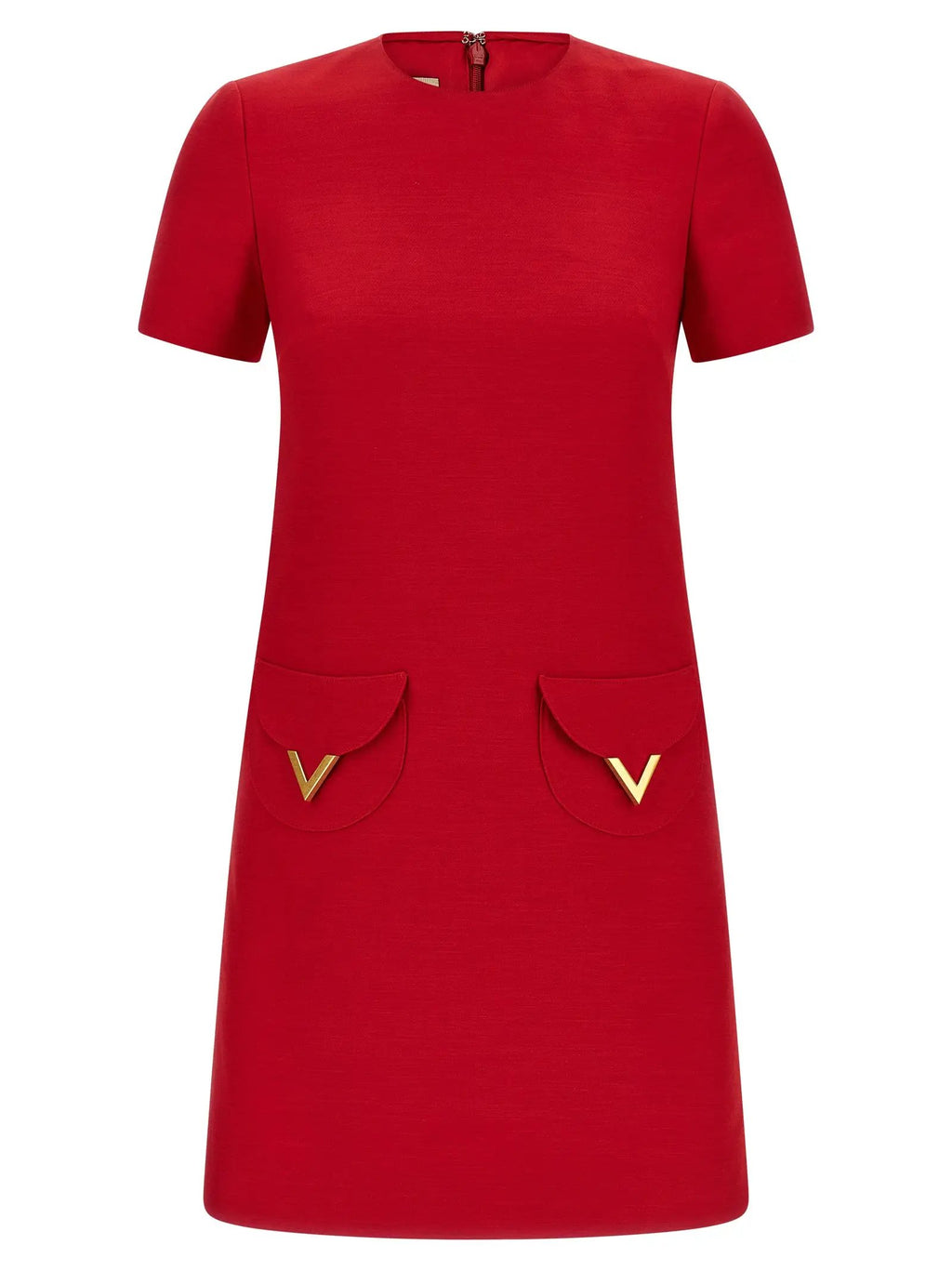 Valentino Garavani Multicolor Virgin Wool Short Dress