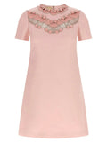 Valentino Garavani Multicolor Virgin Wool Short Dress