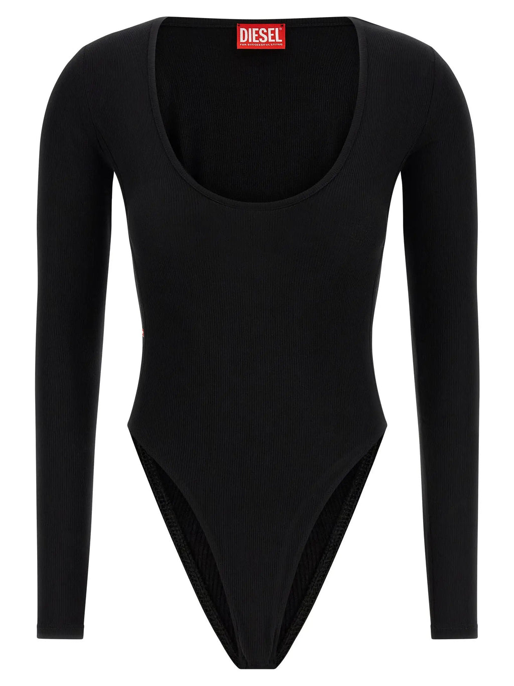 Diesel Black Viscose Bodysuit