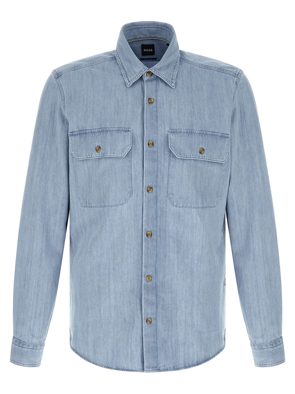 Hugo Boss Blue Cotton Blouse