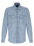 Hugo Boss Blue Cotton Blouse
