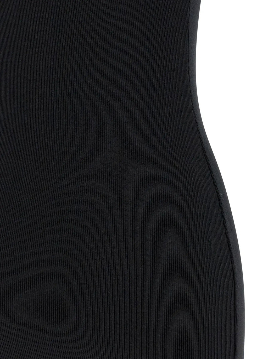 Off-White Bicolor Cotton Short Dress
