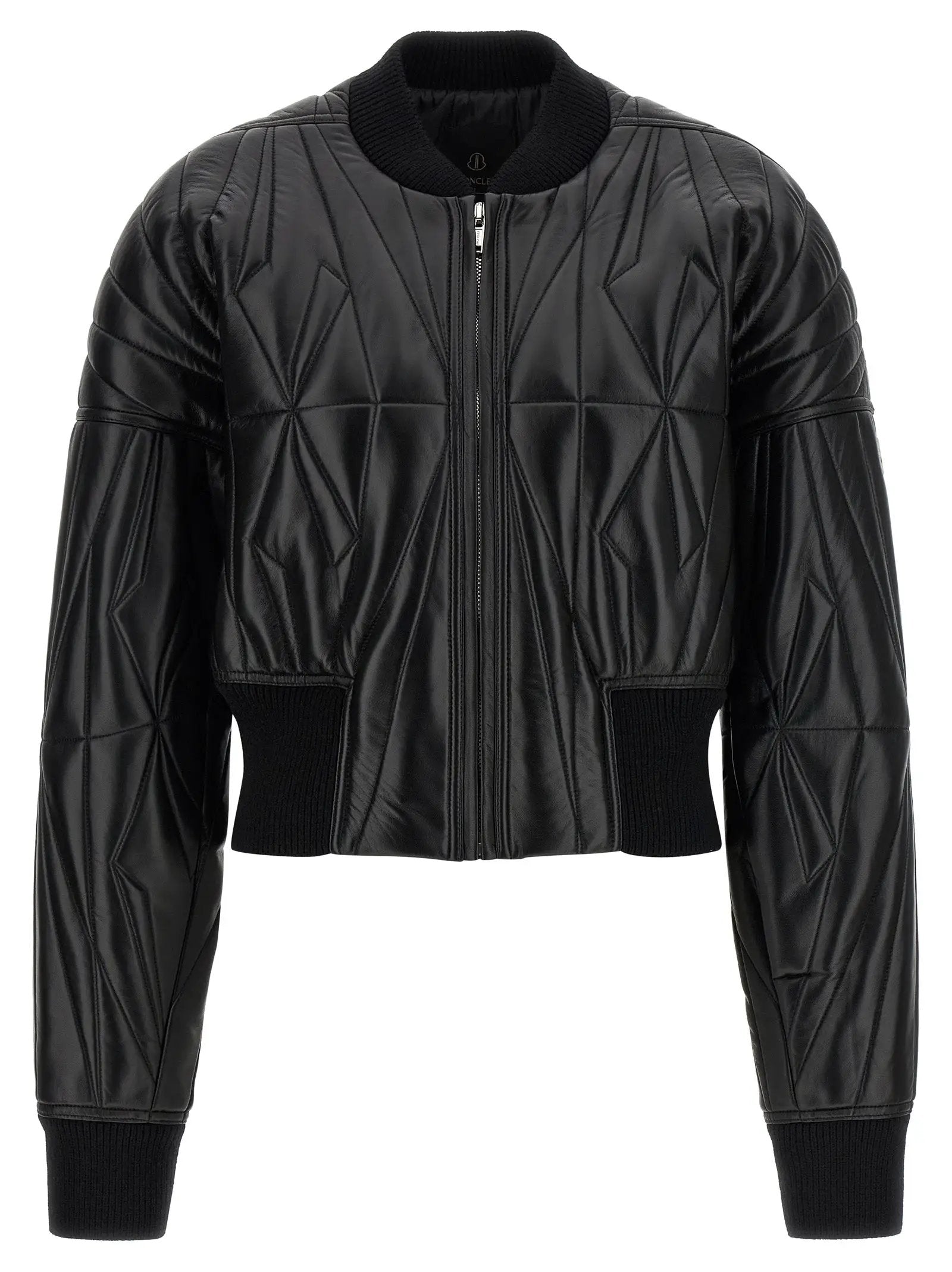 Rick Owens Black Lamb Leather Leather Jacket