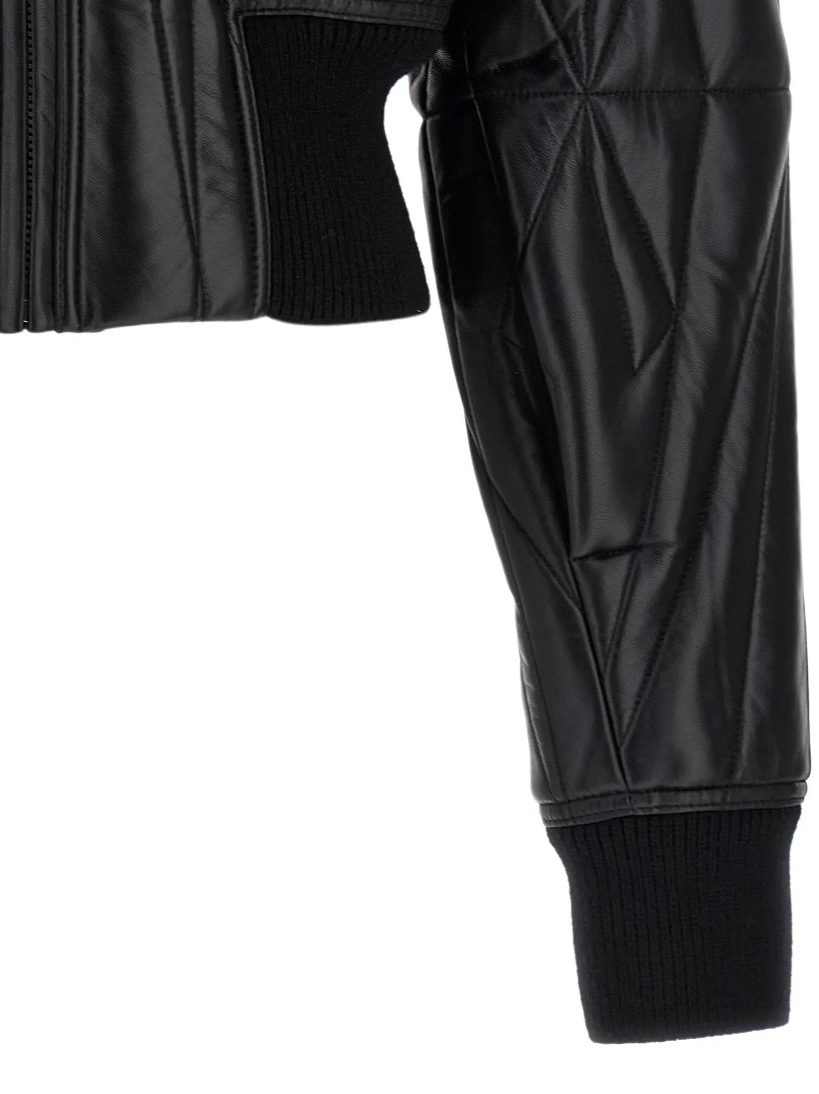 Rick Owens Black Lamb Leather Leather Jacket