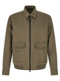 Brioni Bicolor Linen Full-Length Jacket