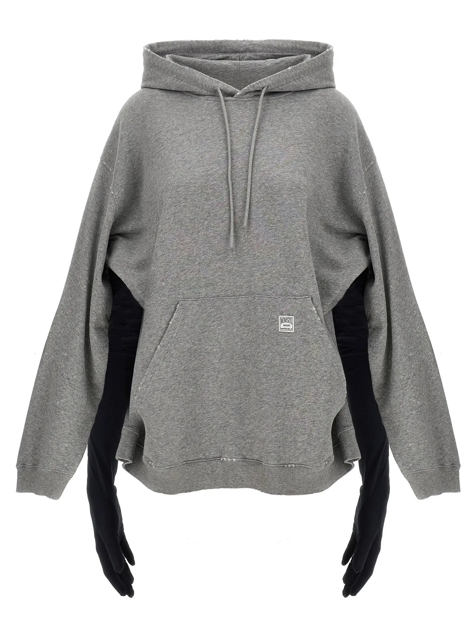 MM6 Maison Margiela Gray Cotton Short Dress
