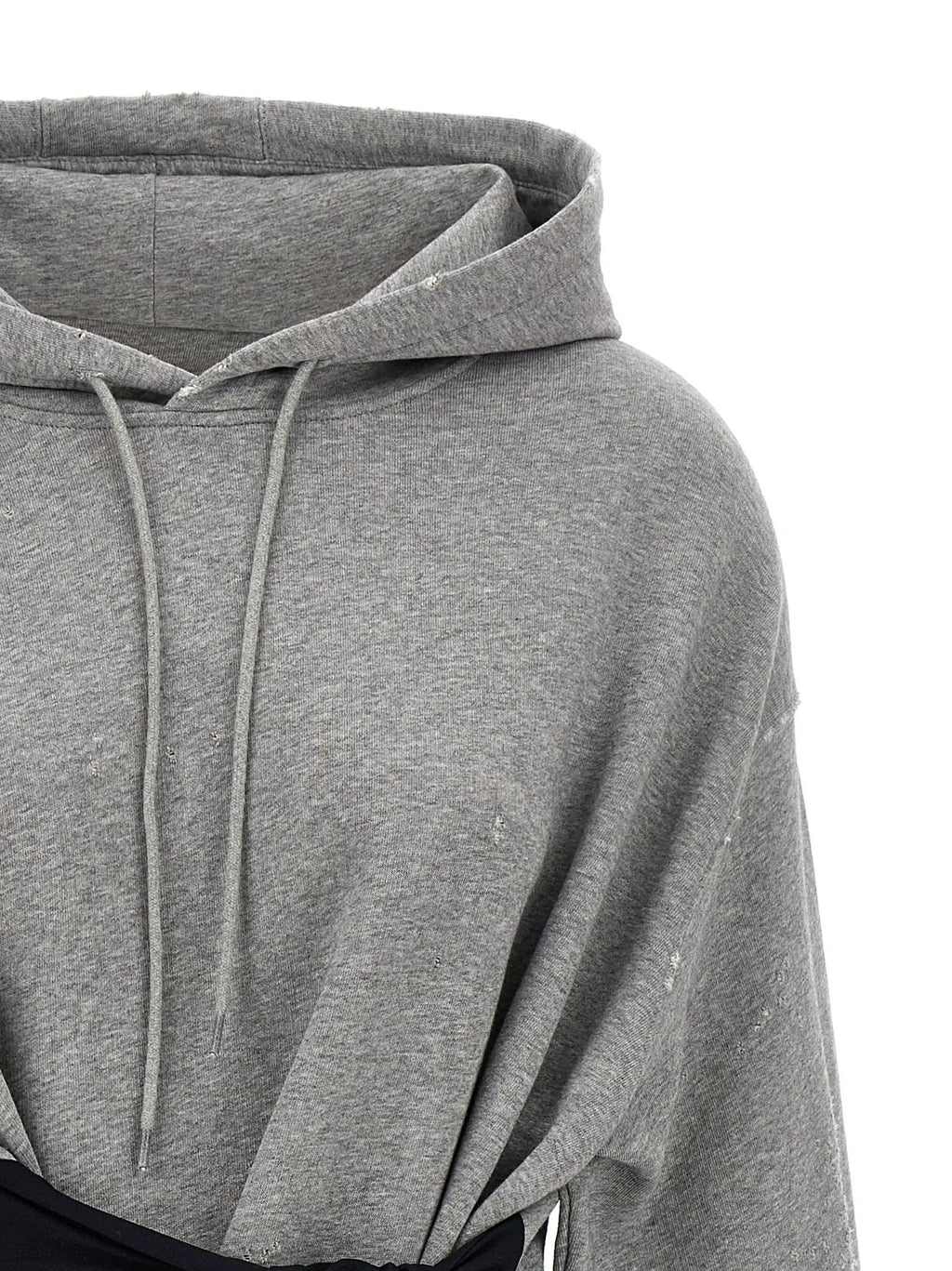 MM6 Maison Margiela Gray Cotton Short Dress