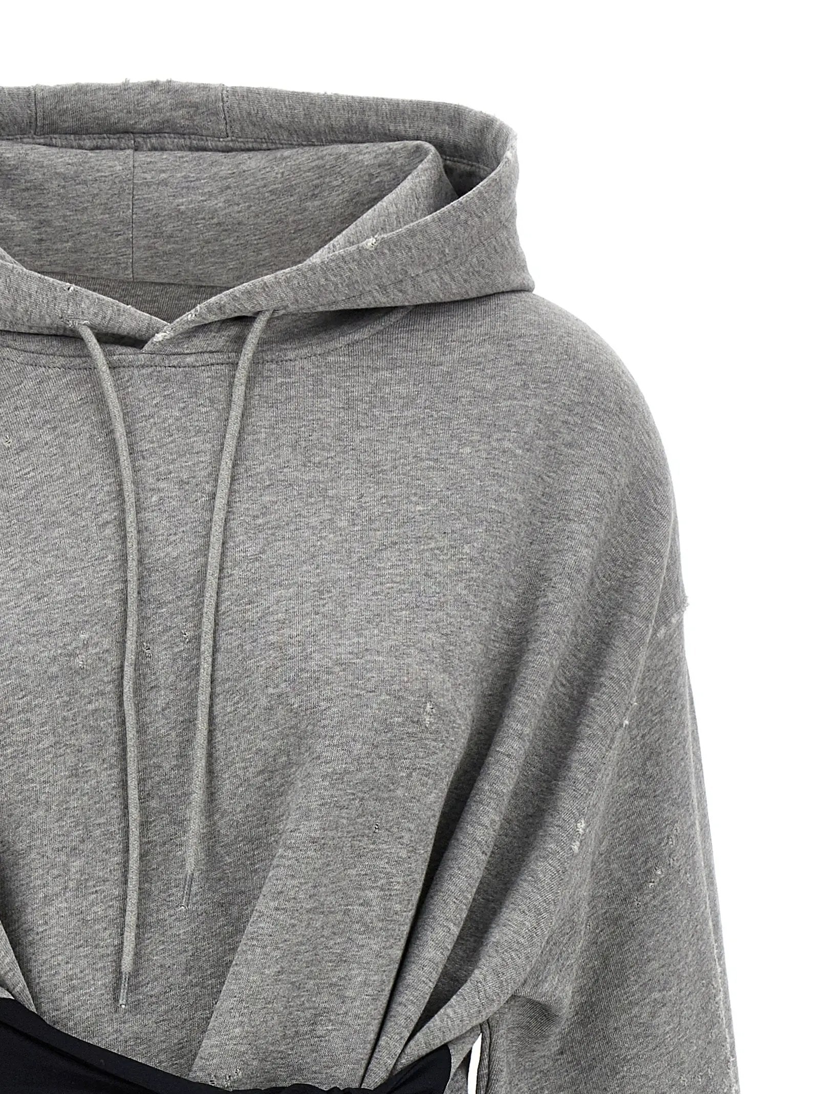 MM6 Maison Margiela Gray Cotton Short Dress