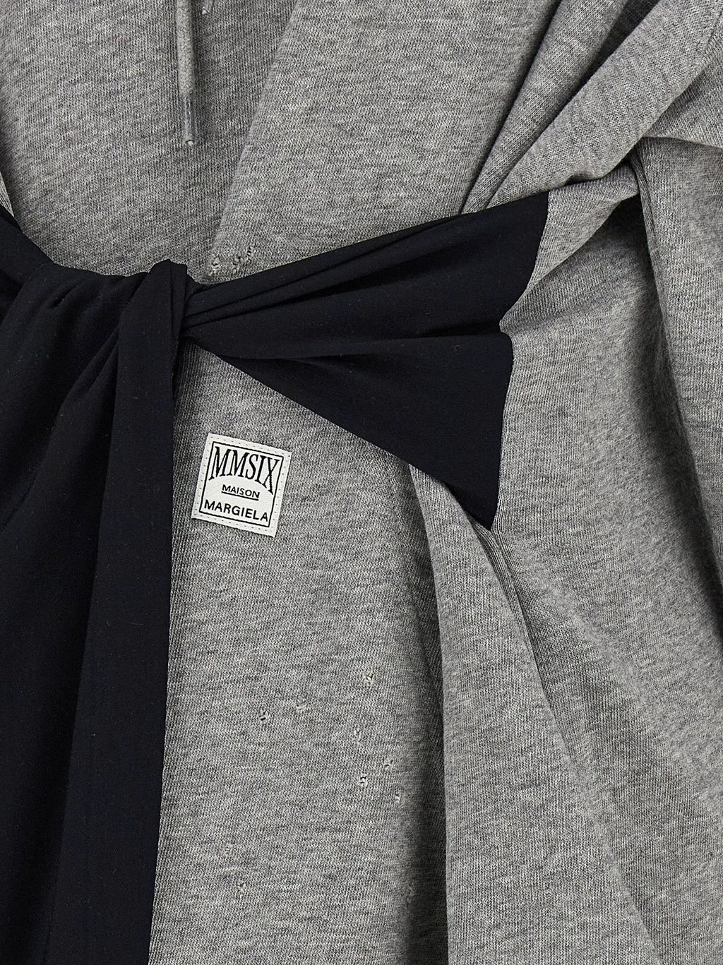 MM6 Maison Margiela Gray Cotton Short Dress