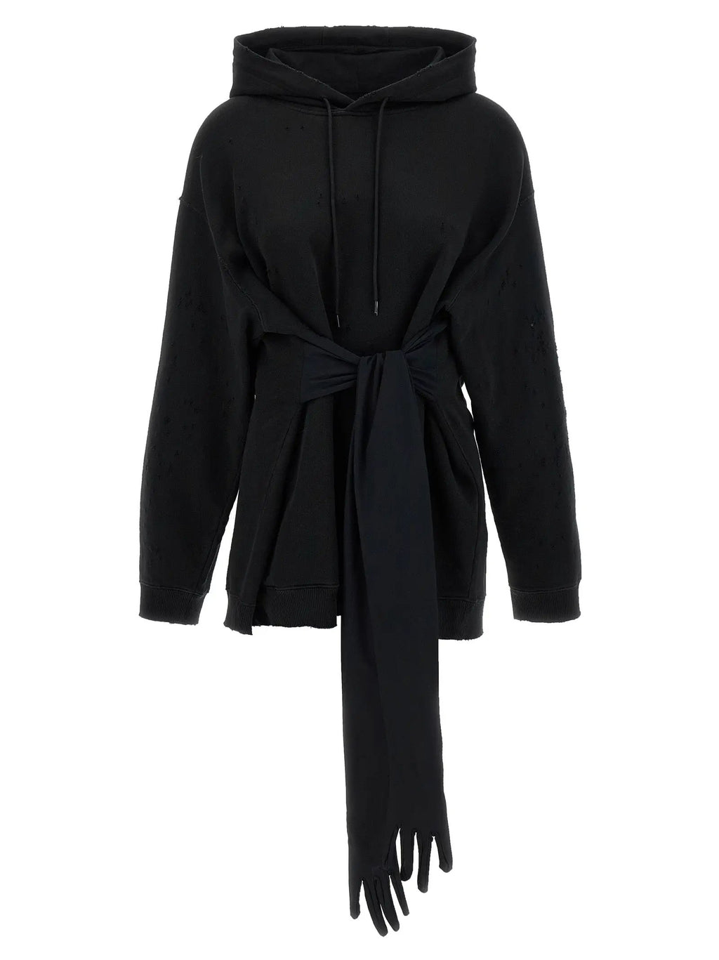 MM6 Maison Margiela Black Cotton Short Dress