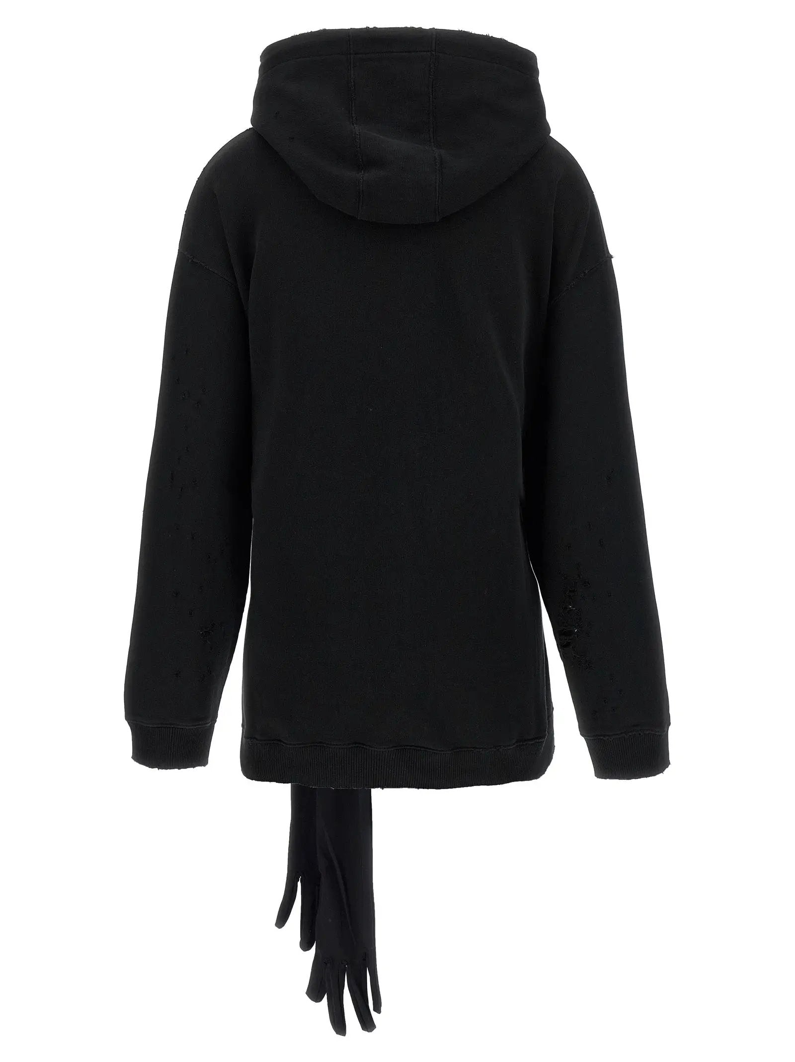 MM6 Maison Margiela Black Cotton Short Dress