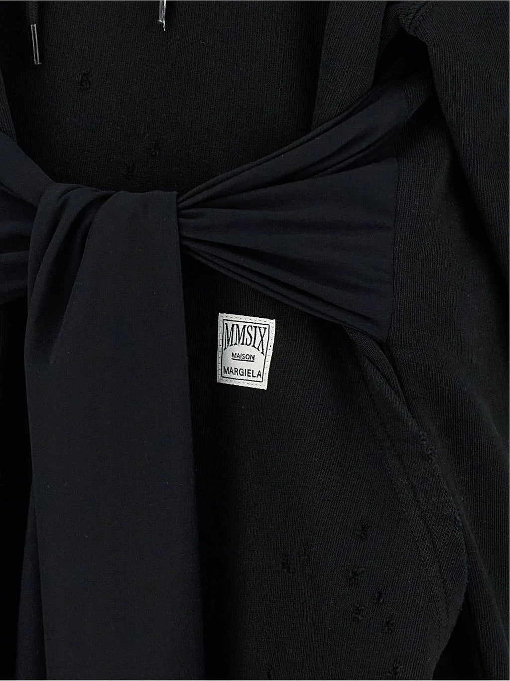 MM6 Maison Margiela Black Cotton Short Dress