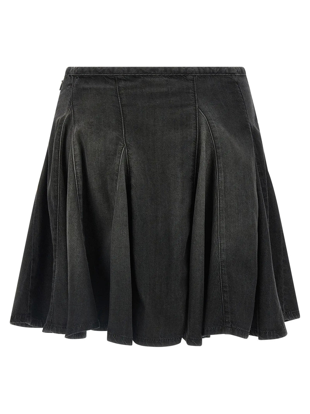 Diesel Black Cotton Long Skirt