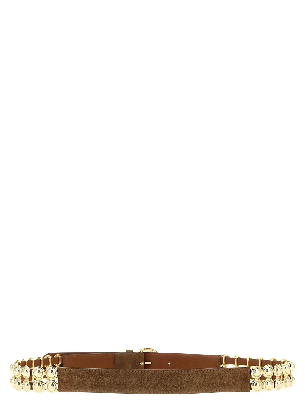 PINKO Brown Lamb Leather Regular Belt