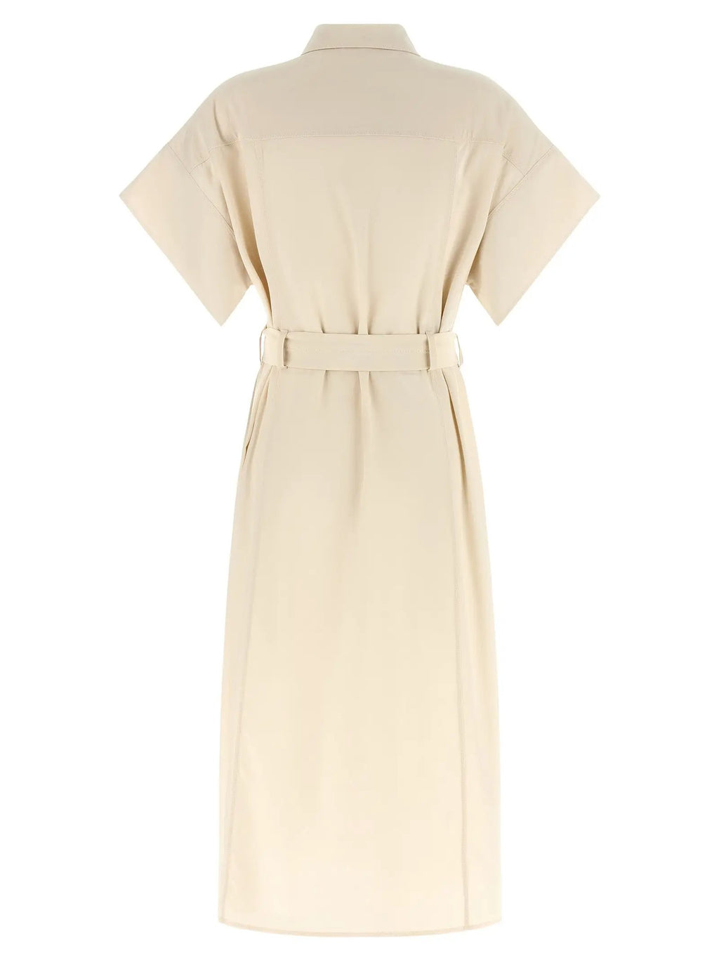 PINKO Beige Cotton Midi Dress