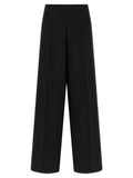 Herno Black Viscose Pants
