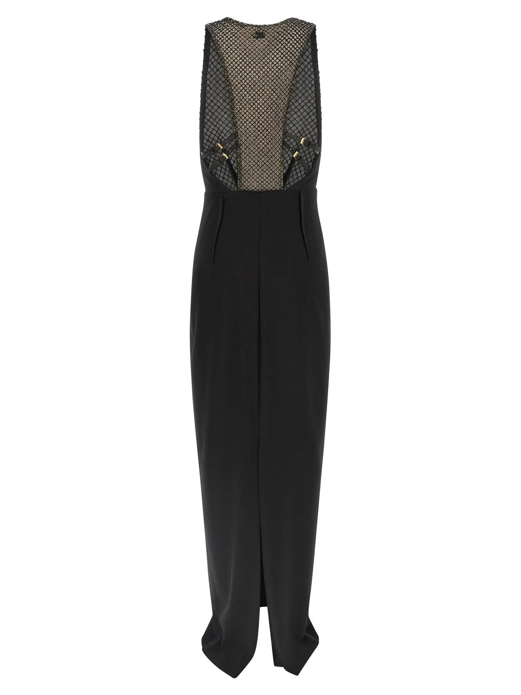 Elisabetta Franchi Black Polyester Long Dress