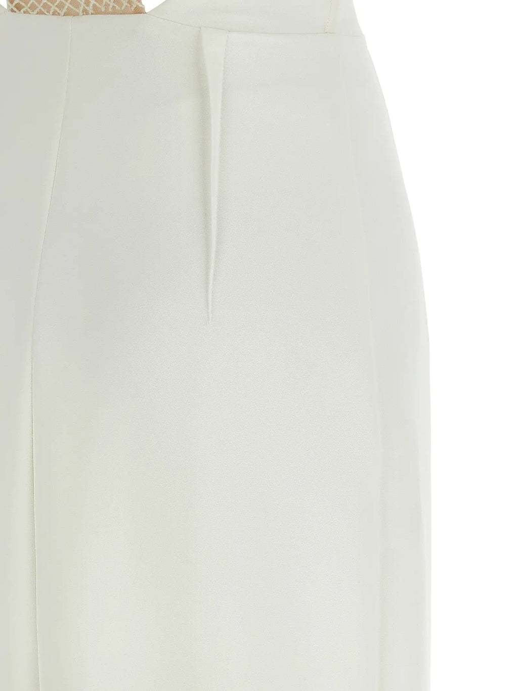 Elisabetta Franchi White Polyester Long Dress