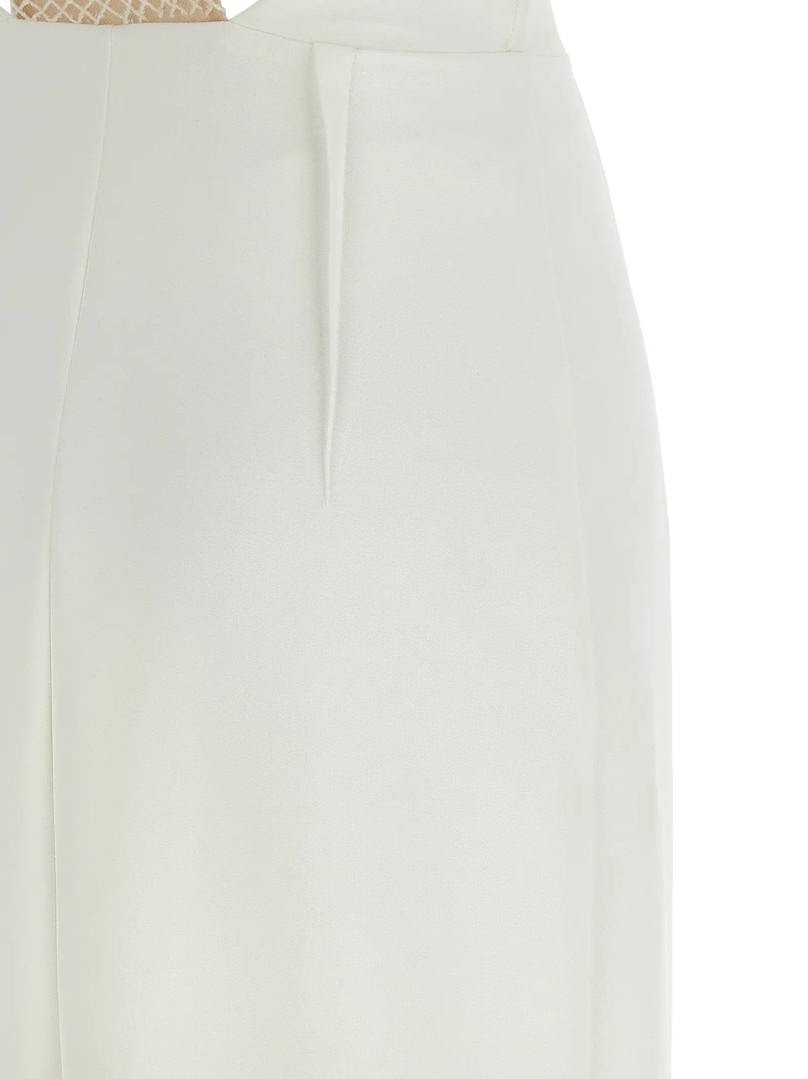 Elisabetta Franchi White Polyester Long Dress