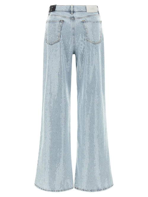 Jean flare bleu en coton 7 For All Mankind