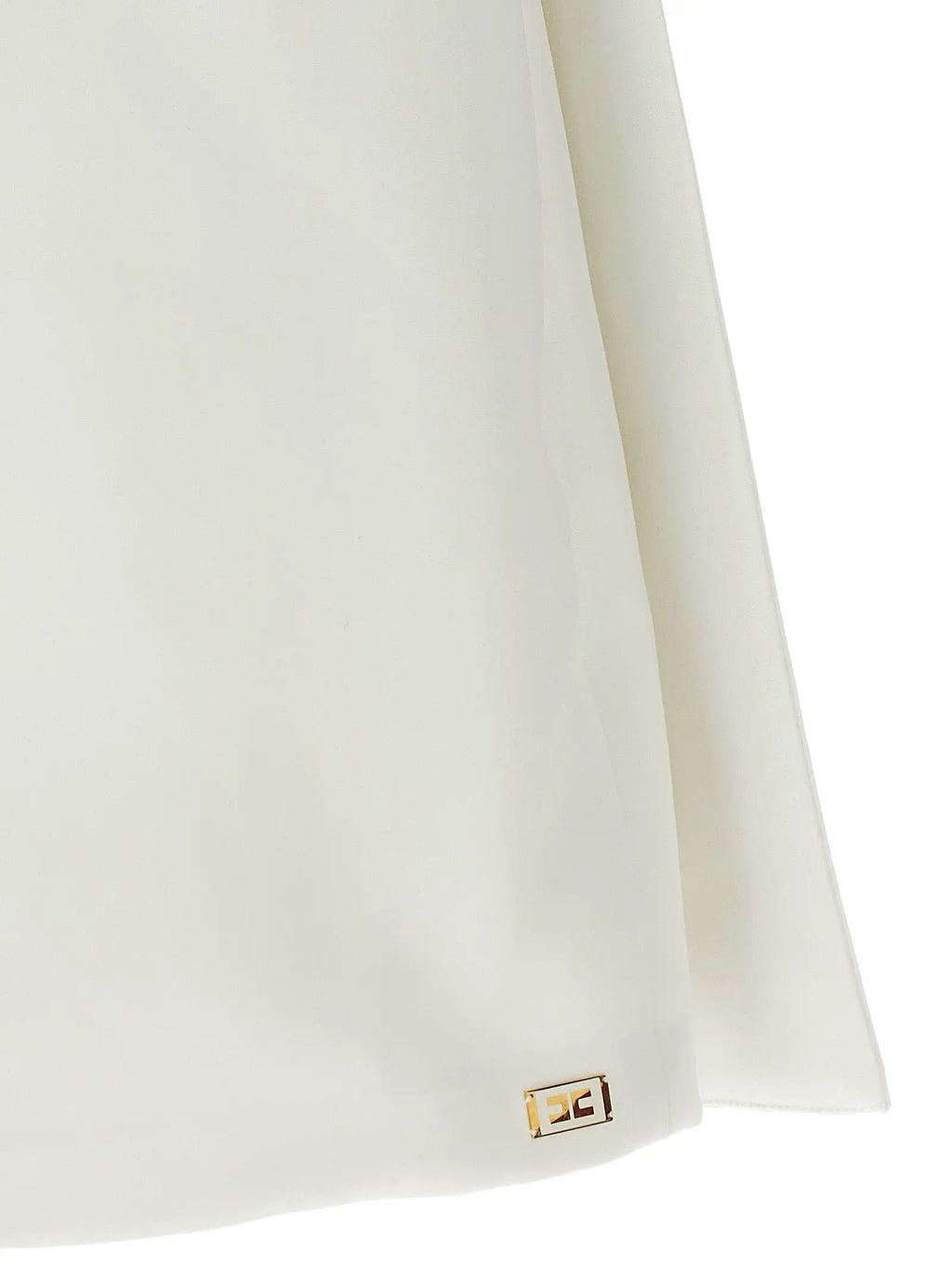 Elisabetta Franchi White Polyester Short Dress
