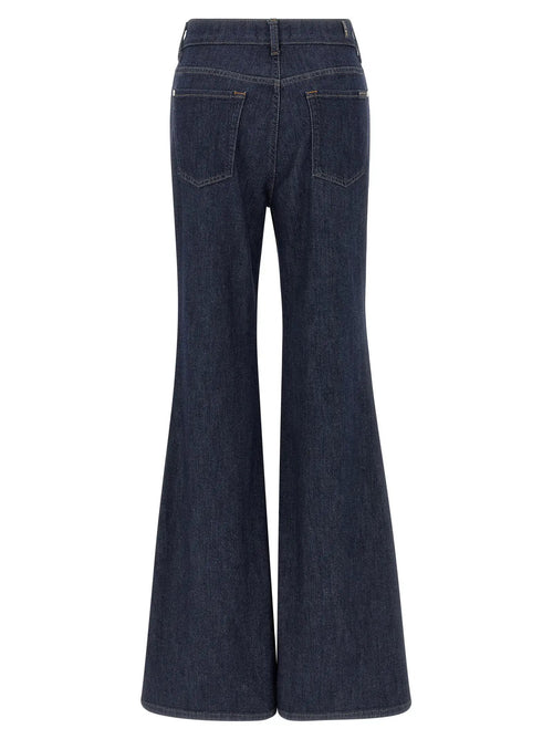 Jean évasé 7 For All Mankind en coton bleu