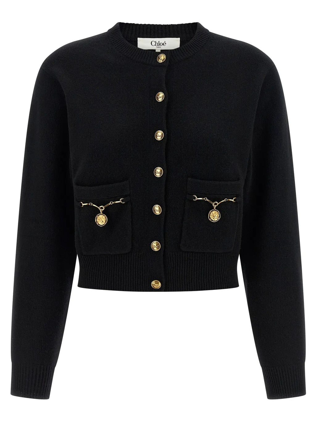 Chloé Black Wool Cardigan