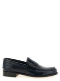 Church's Blue Calfskin Slip-On Loafers