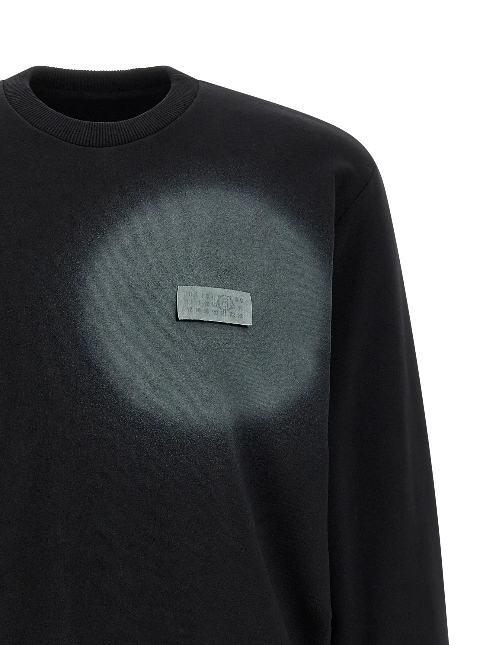 MM6 Maison Margiela Black Cotton Sweatshirt