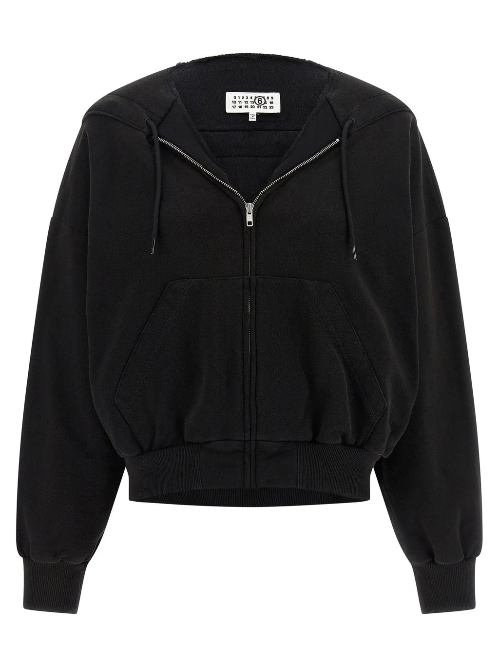 MM6 Maison Margiela Black Cotton Sweatshirt