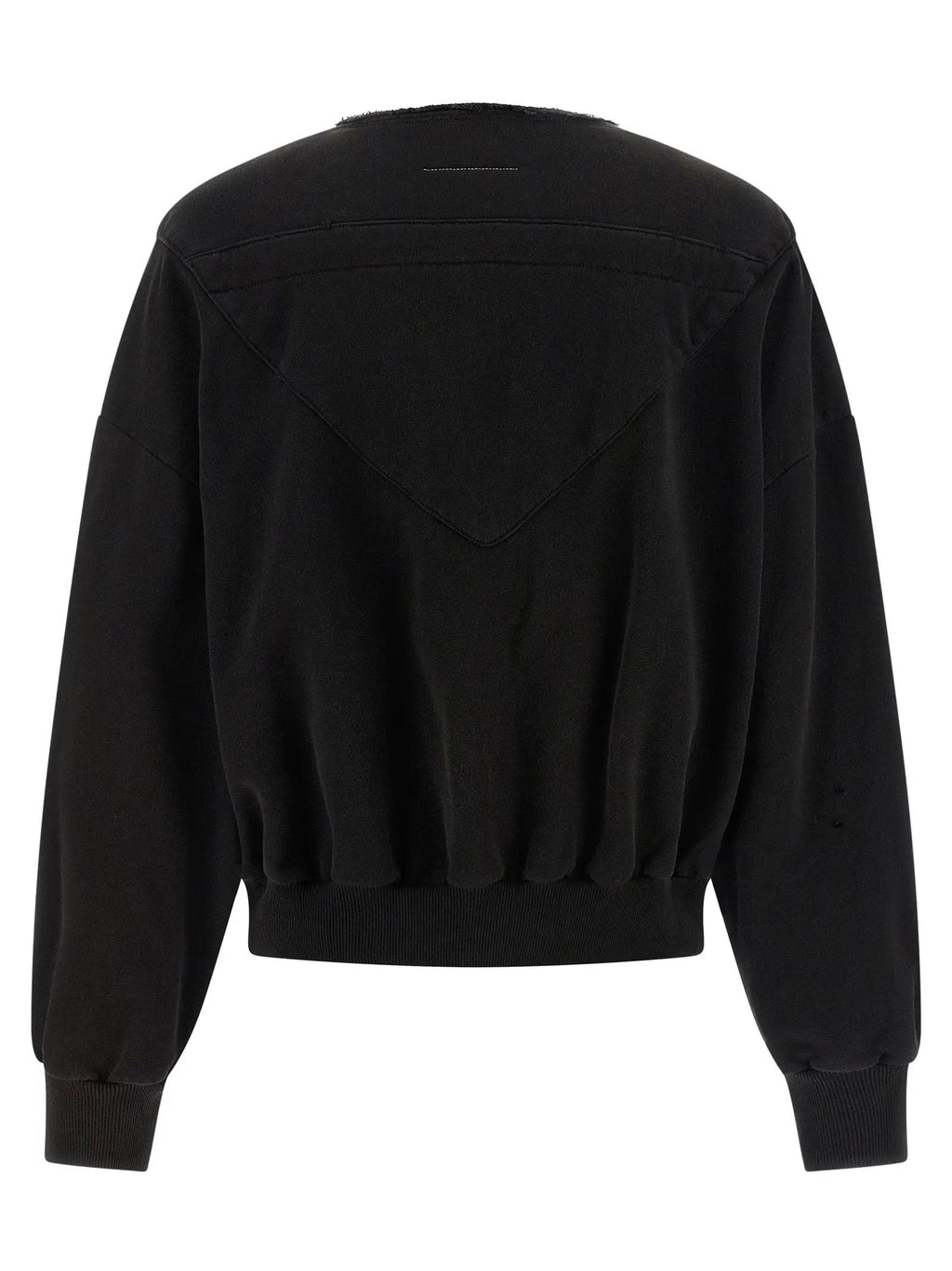 MM6 Maison Margiela Black Cotton Sweatshirt