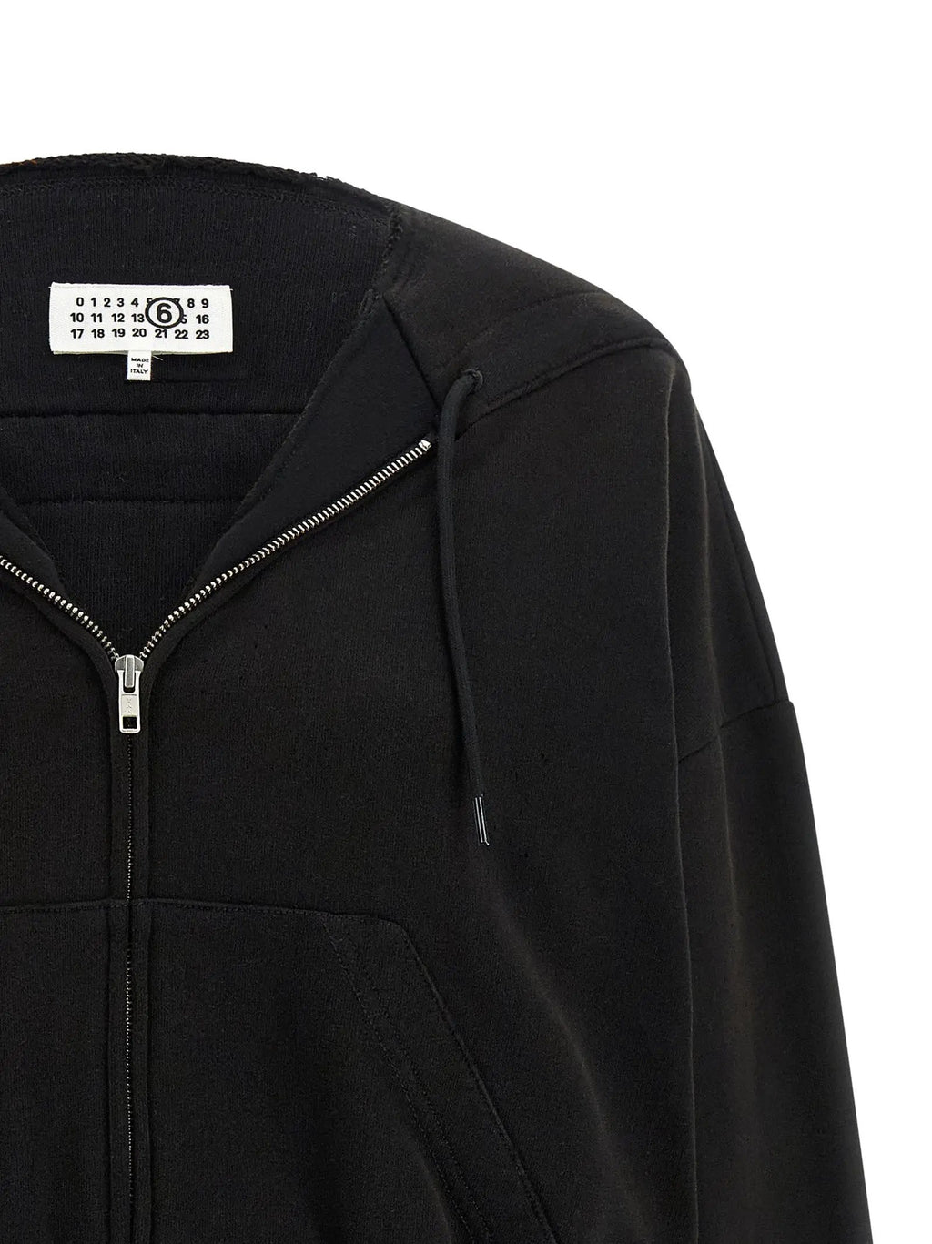 MM6 Maison Margiela Black Cotton Sweatshirt