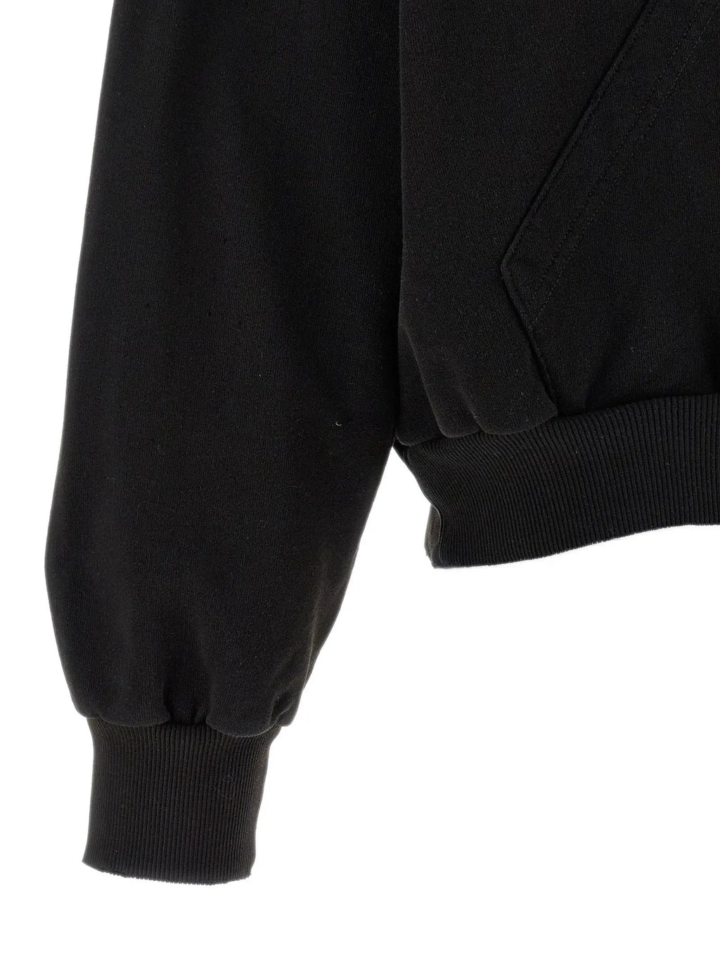 MM6 Maison Margiela Black Cotton Sweatshirt