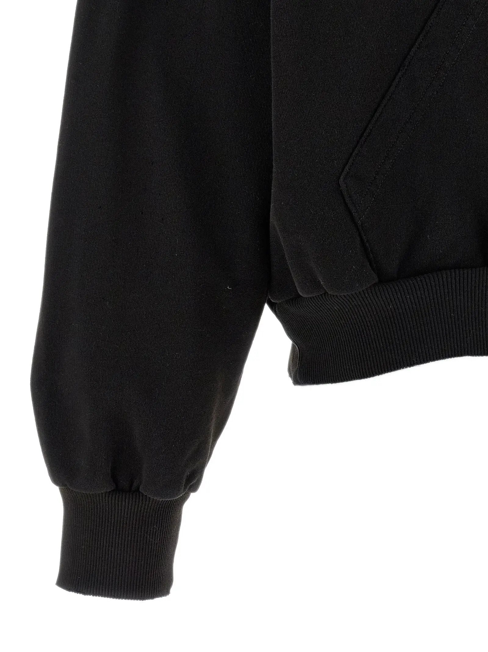 MM6 Maison Margiela Black Cotton Sweatshirt