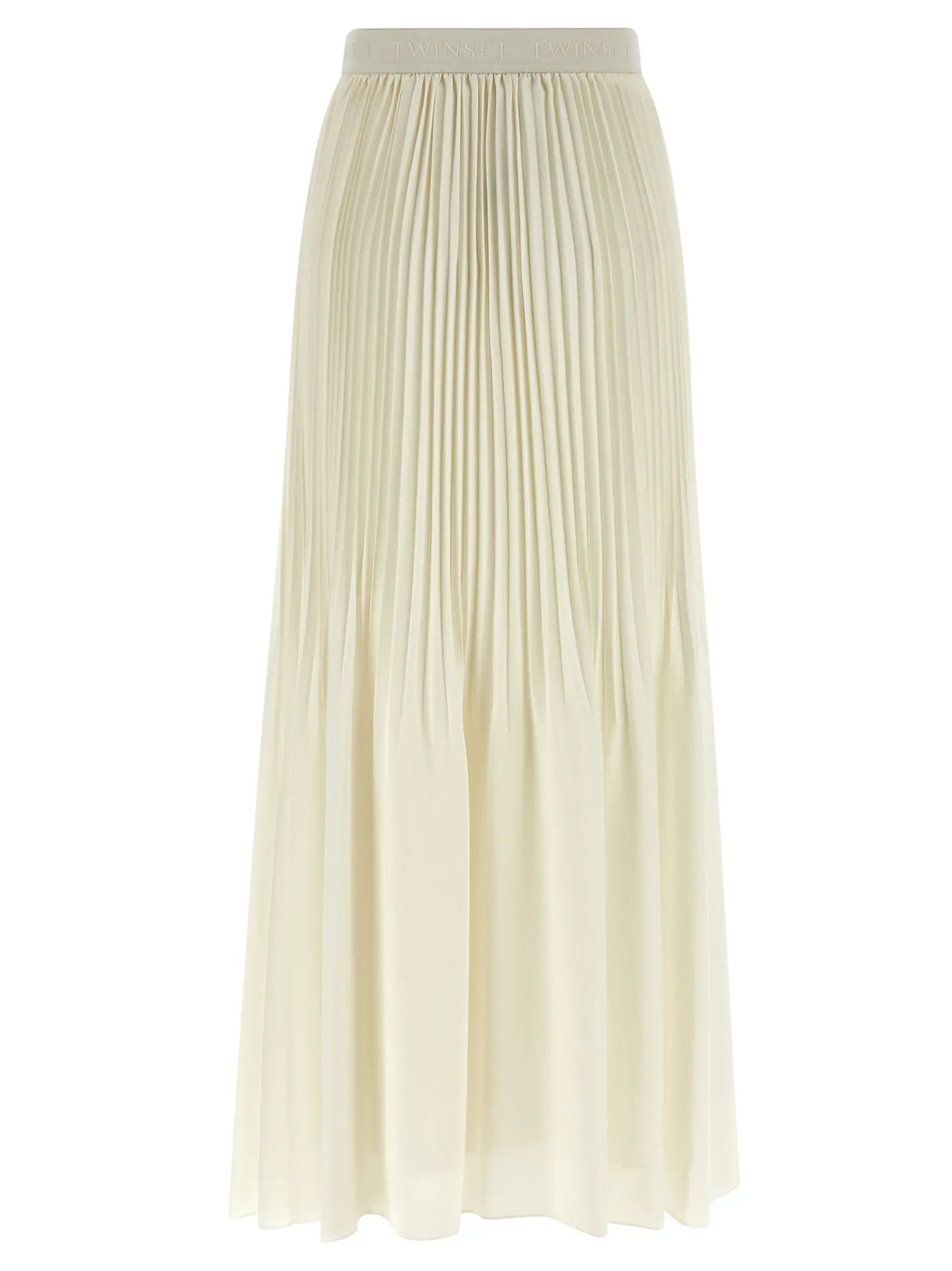 Twinset White Polyester Mini Skirt