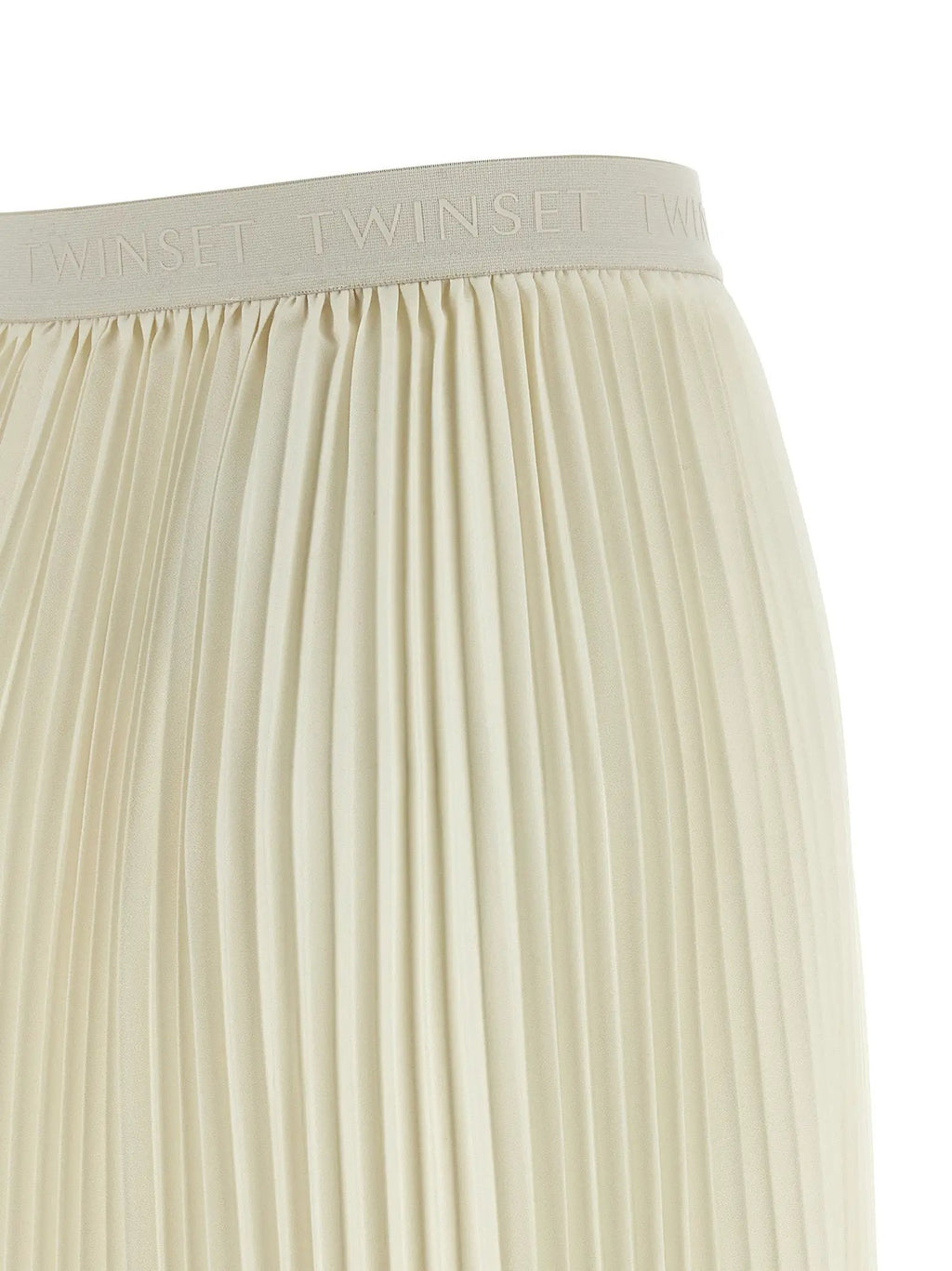 Twinset White Polyester Mini Skirt