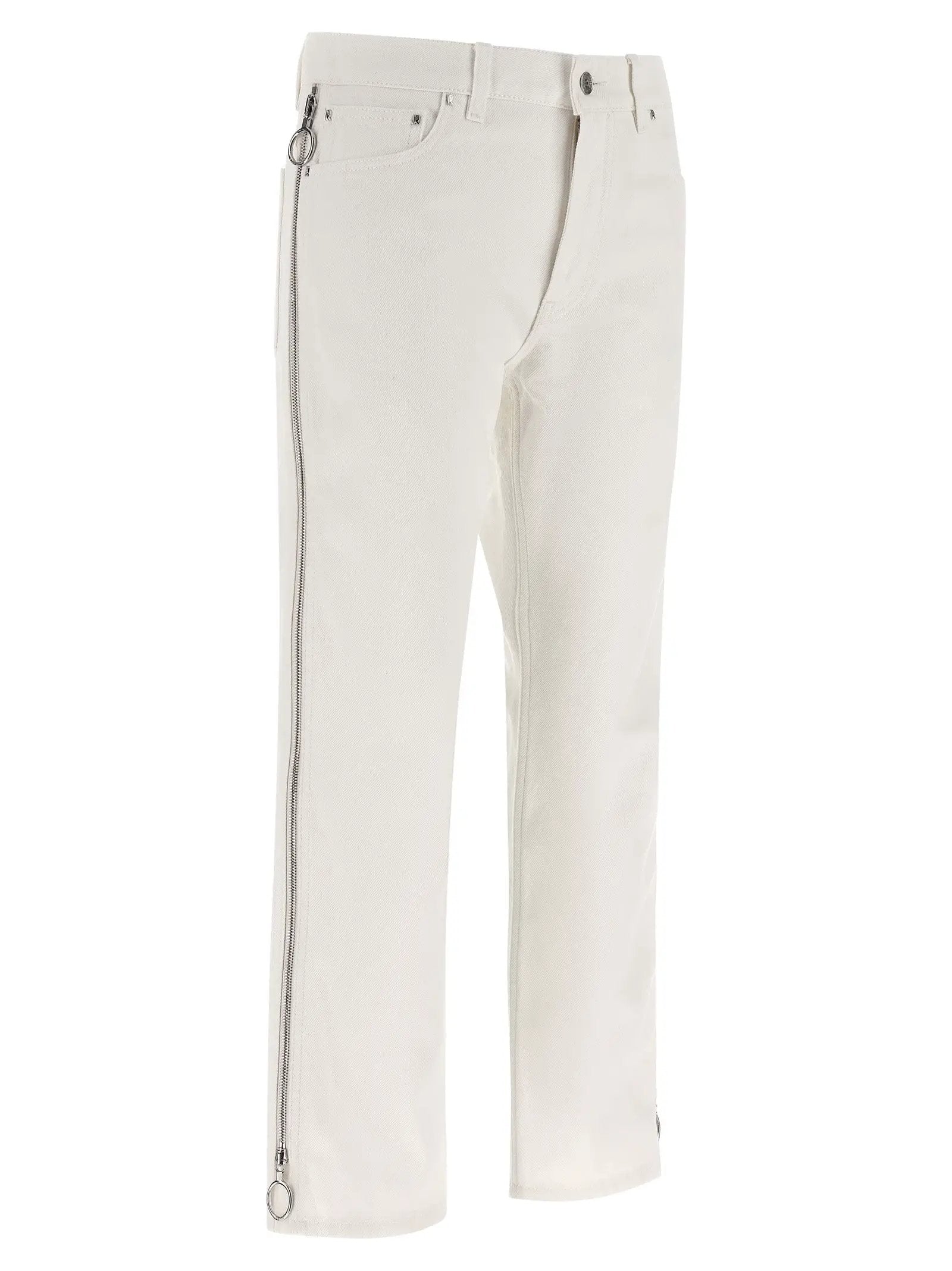 Paco Rabanne White Cotton Jeans Denim