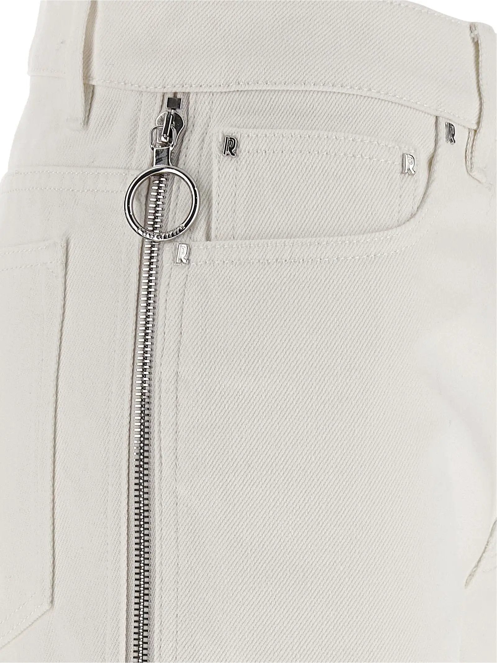 Paco Rabanne White Cotton Jeans Denim