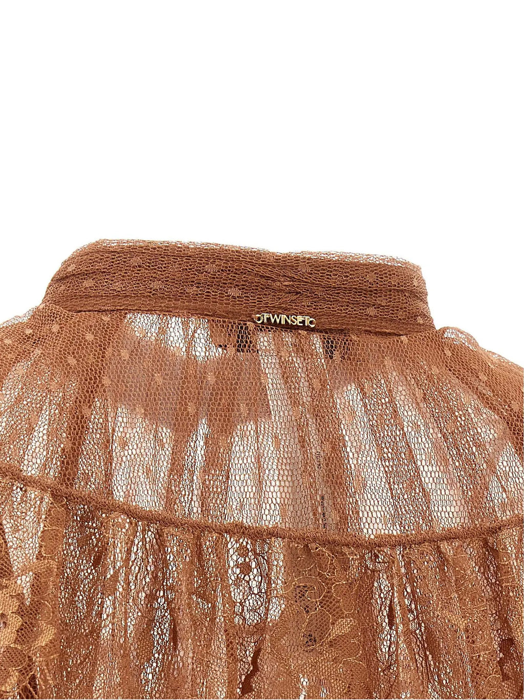 Twinset Brown Polyester Blouse