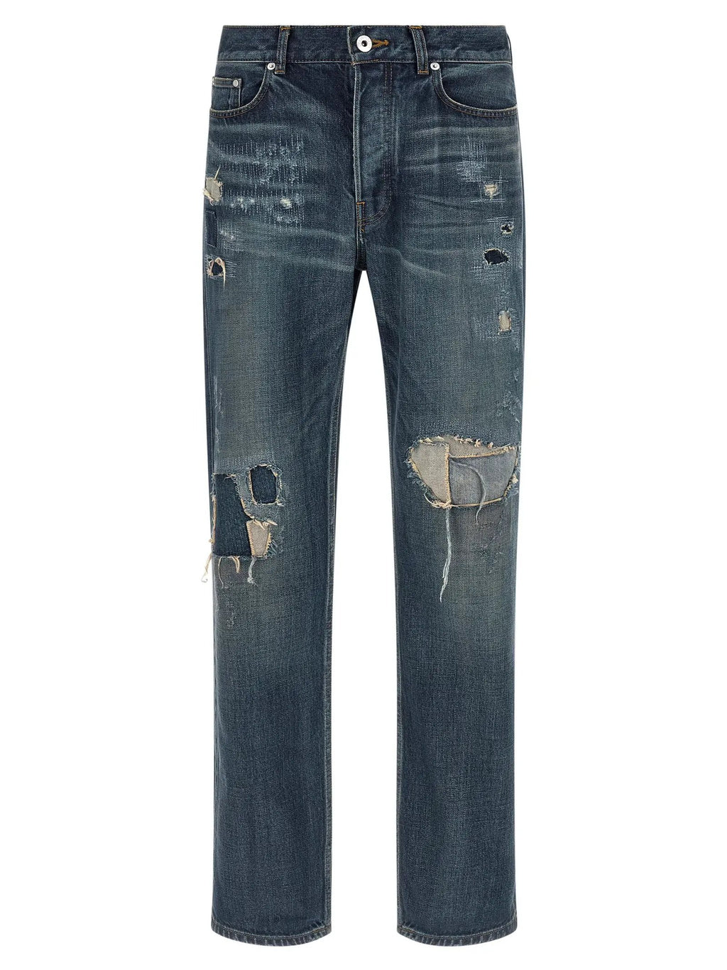 J.W.Anderson Blue Cotton Straight-Leg Jeans